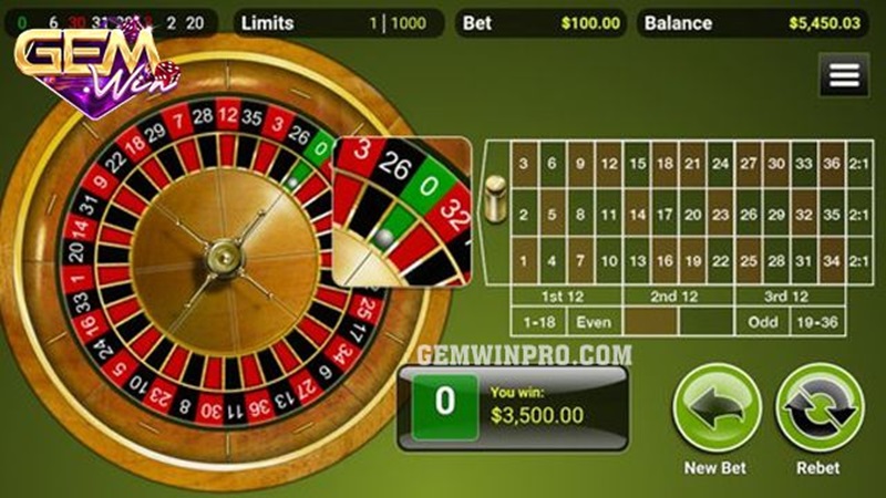 Roulette GemWin rất được yêu thích